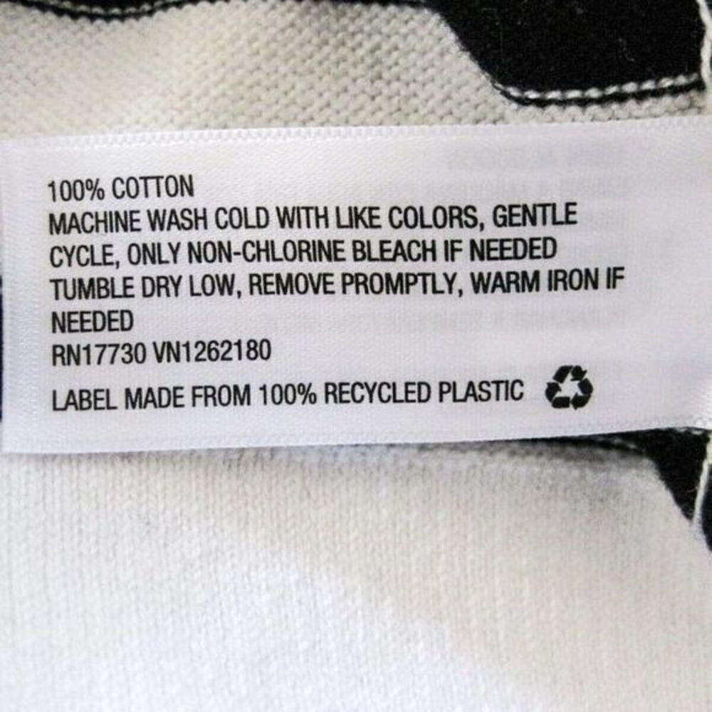 A New Day Sweater Vest Women XL Ivory Black Striped Sleeveless Knit Crewneck Top - Picture 8 of 8